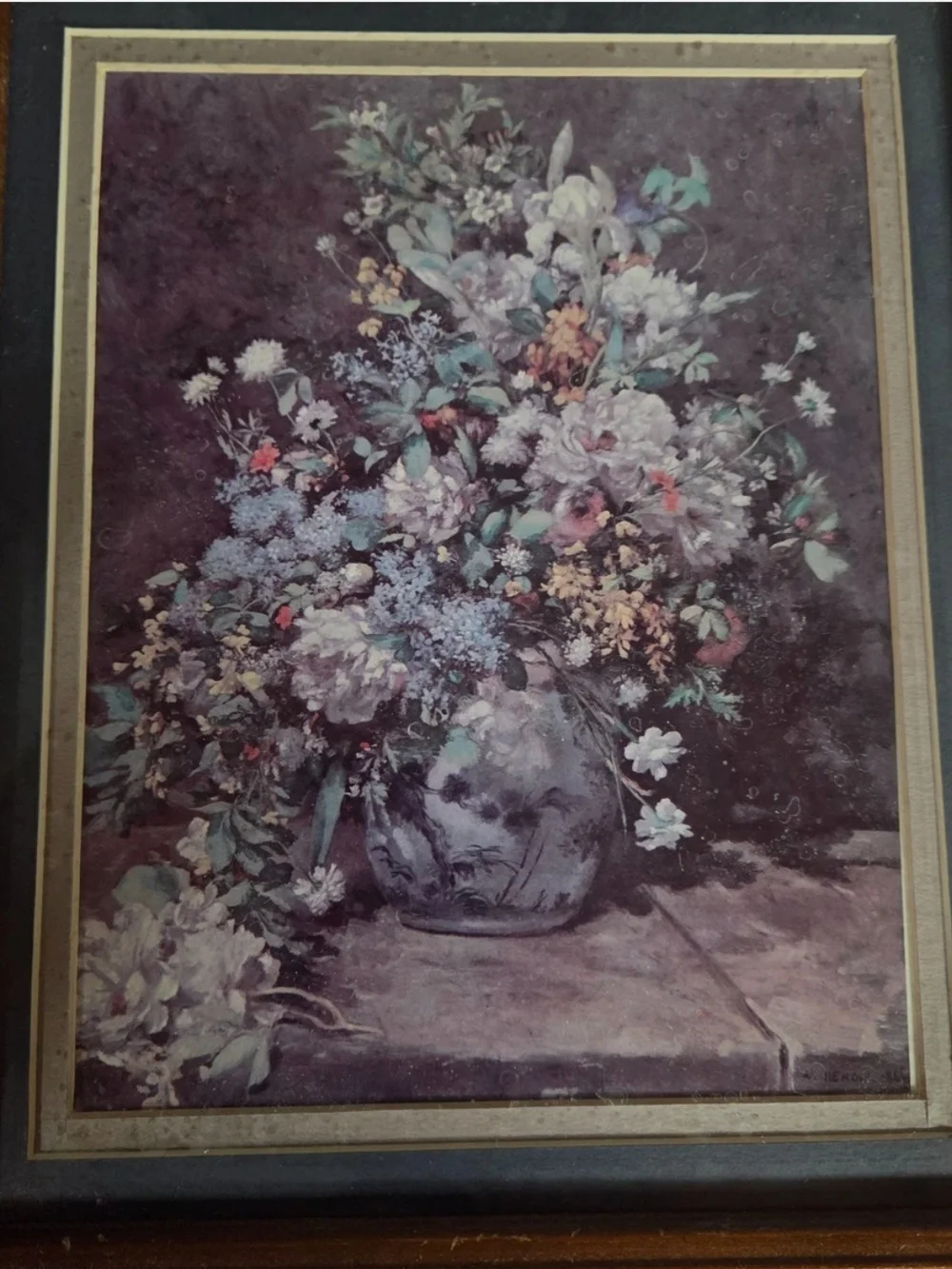 Pierre-Auguste Renoir painting - Spring Bouquet Framed Floral Bouquet Wall Art